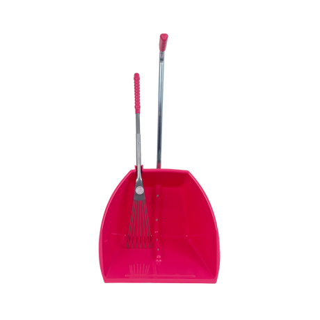 Red Gorilla Big Tidee with Long Metal Rake #colour_pink