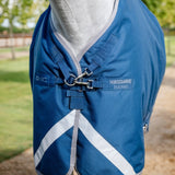 Horseware Ireland Ionic 100g Therapy Turnout Rug #colours_imperial-blue-silver-navy