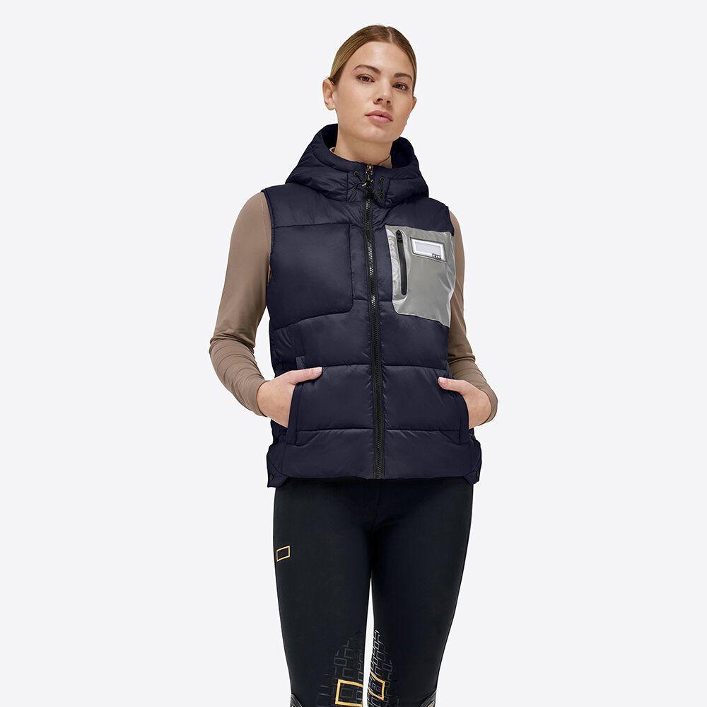 Rider's Gene Nylon Quilted Hooded Puffer Vest