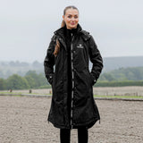 EQUIDRY Women's Bronte Riding Coat with Removable Hood #colour_black