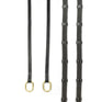 Whitaker Oblong 9-Loop Reins #colour_black