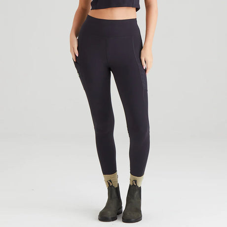 Ridgeline Ladies Infinity Leggings #colour_black-print