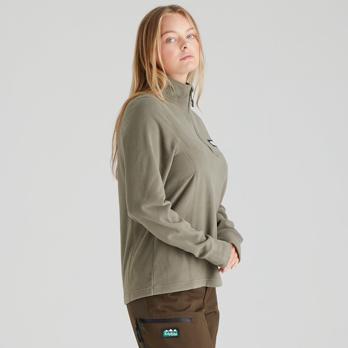 Ridgeline Womens Narvik Fleece - New #colour_smokey-olive