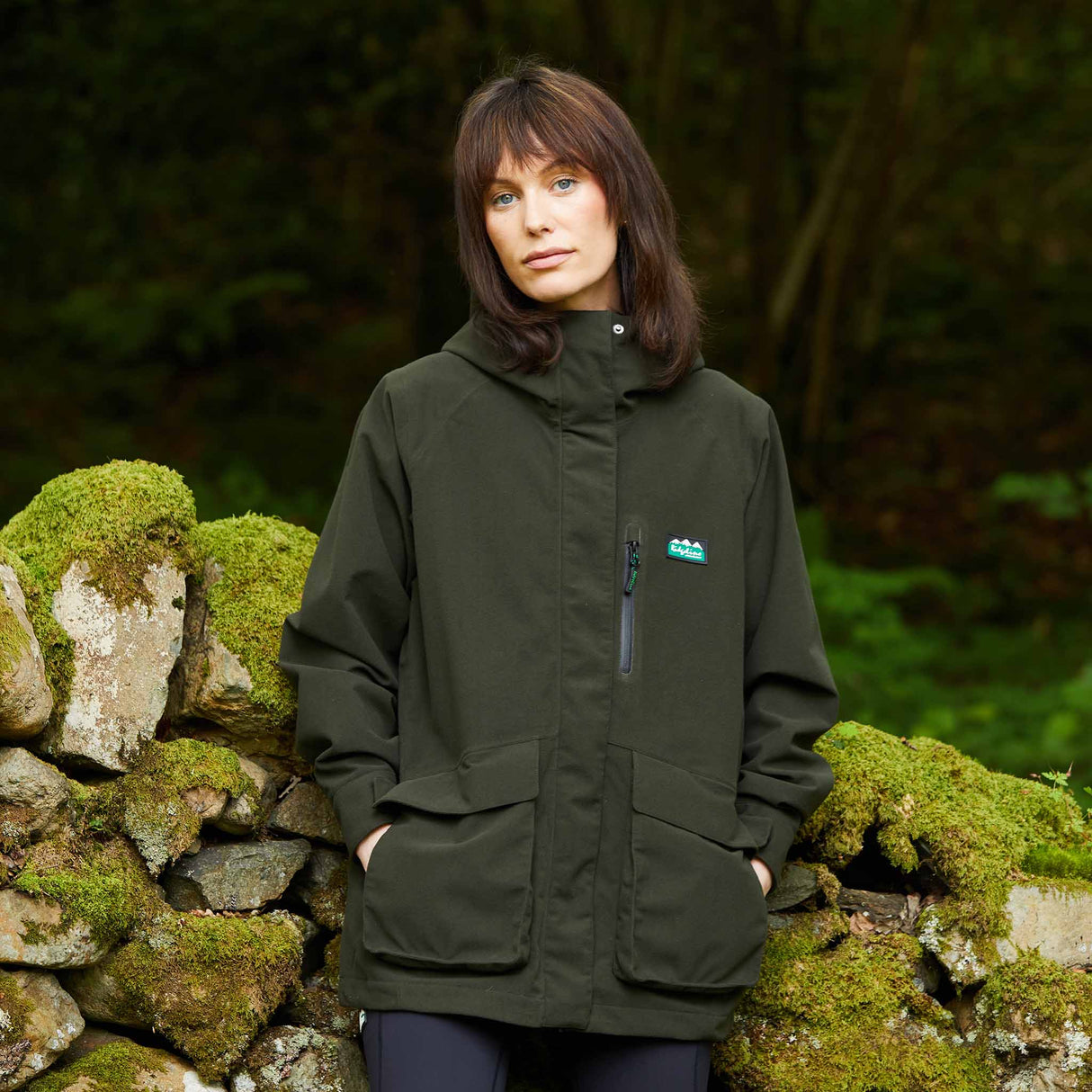 Ridgeline Womens Rhea Jacket #colour_deep-forest