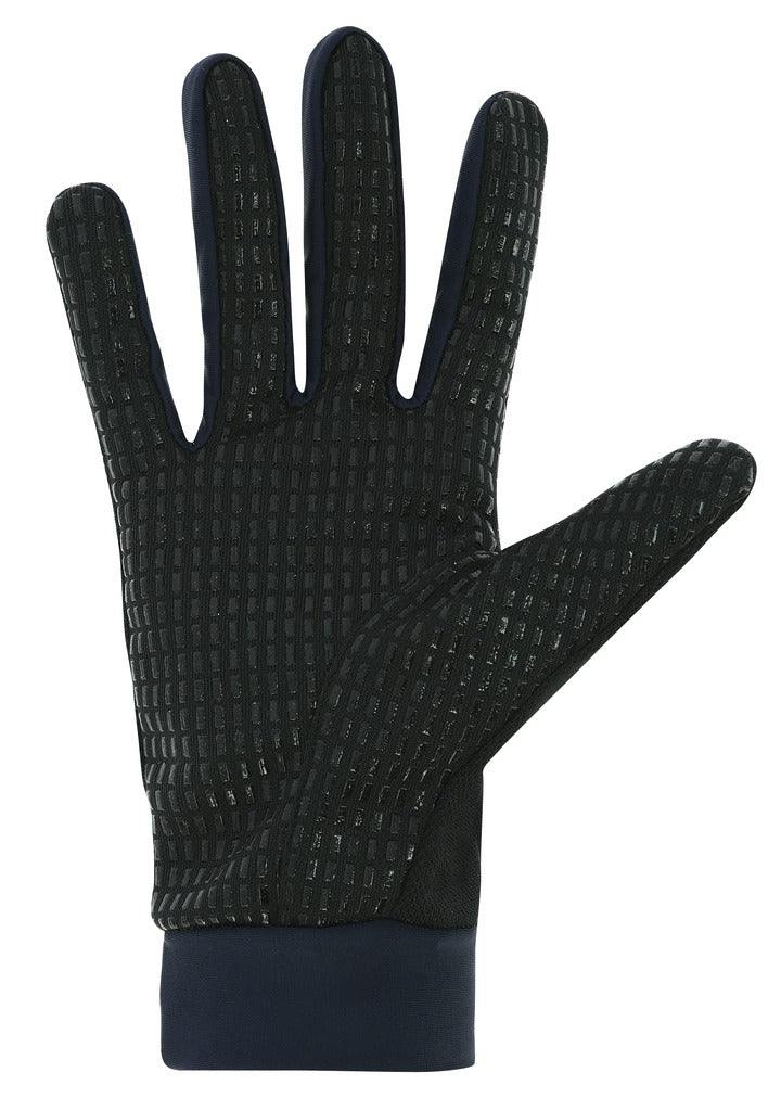 Equitheme Knit Digital Gloves #colour_black-navy