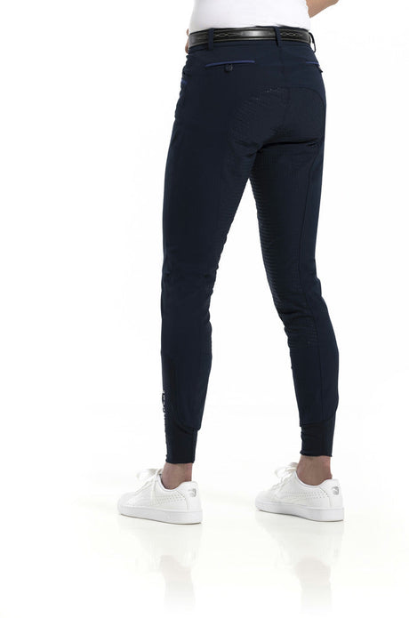 Equitheme Georg Mens Breeches With Silicone Seat #colour_navy