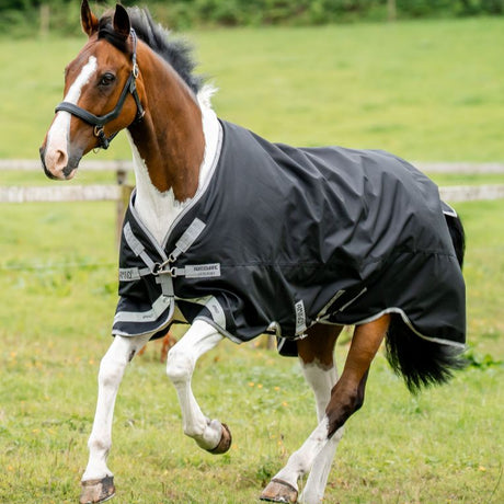 Horseware Ireland Amigo 1200D 100g Turnout Rug #colour_black-titanium-grey-silver