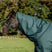 Horseware Ireland Amigo Ripstop 900D Turnout Hood 150g #colour_dynasty-green-navy-silver