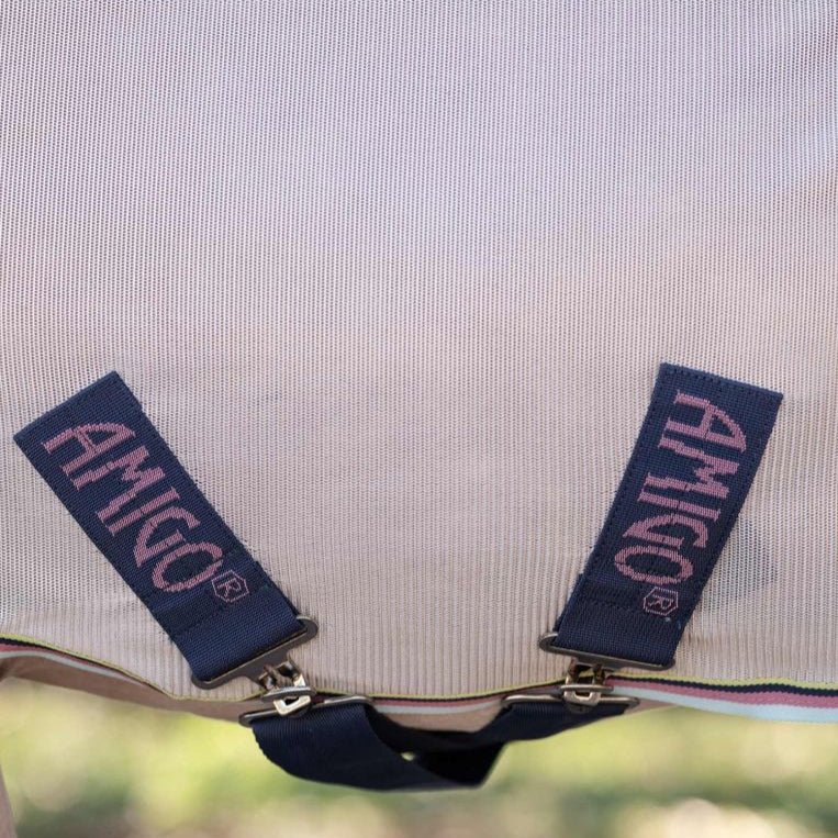 Horseware Ireland Amigo Petite Bug Rug #colour_silver-lime-navy-pink-blue