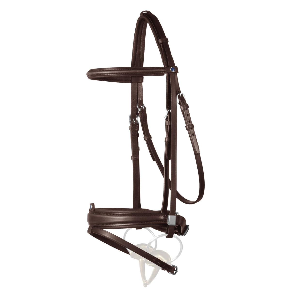 Stubben Leitrim with Slide/Lock Snaffle Bridle #colour_ebony-ebony