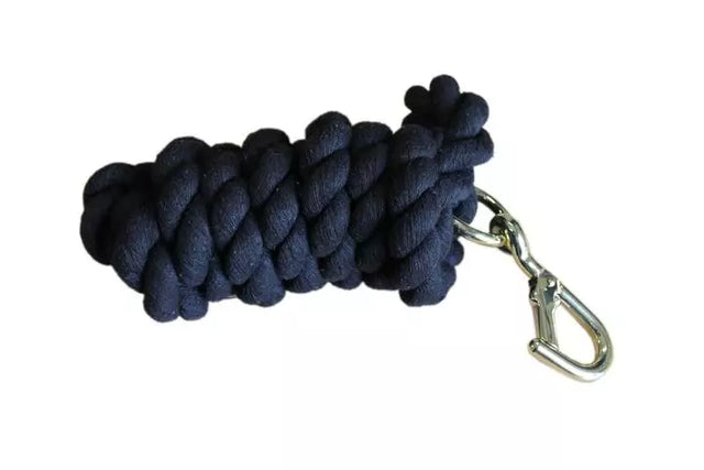 Mackey Cotton Walsall Clip Leadrope #colour_black