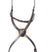 Henry James Figure 8 Sheepskin Grackle Noseband #colour_havana-brown