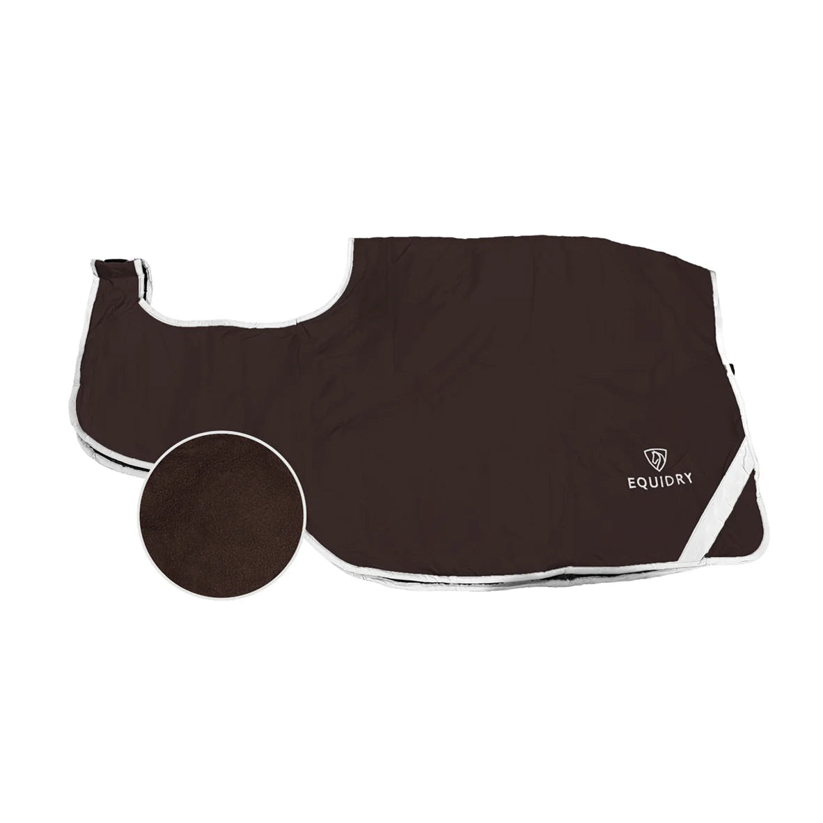 EQUIDRY Exercise Sheet Thick #colour_brown-brown-white-logo