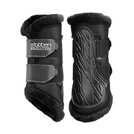 Stubben Airflow Fleece Lined Brushing Boots #colour_black