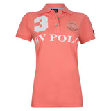 HV Polo Favouritas EQ Children's Short Sleeve Polo Shirt #colour_coral-pink