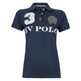 HV Polo Favouritas EQ Children's Short Sleeve Polo Shirt #colour_denim-melange