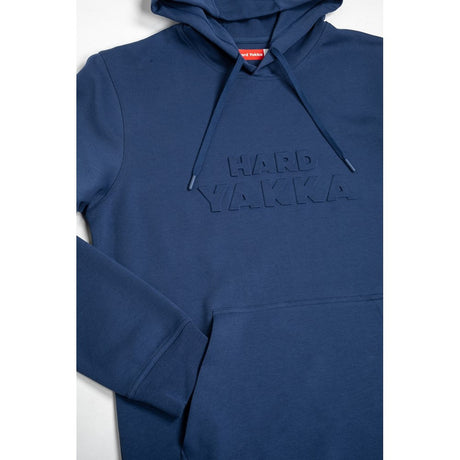 Hard Yakka Embossed Pullover Hoodie #colour_indigo-blue