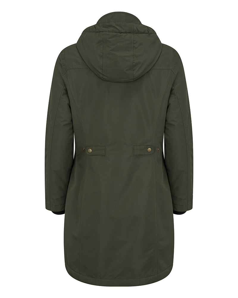 Hoggs of Fife Walker Ladies Long Coat #colour_green