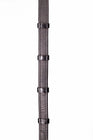 Henry James Calfskin Supergrip Reins With Stoppers #colour_black