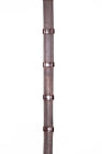 Henry James Calfskin Supergrip Reins With Stoppers #colour_havana-brown