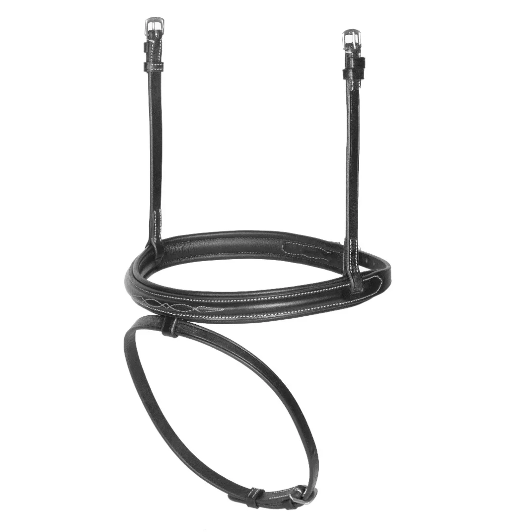 Shires Avignon Padded Raised Flash Noseband #colour_black