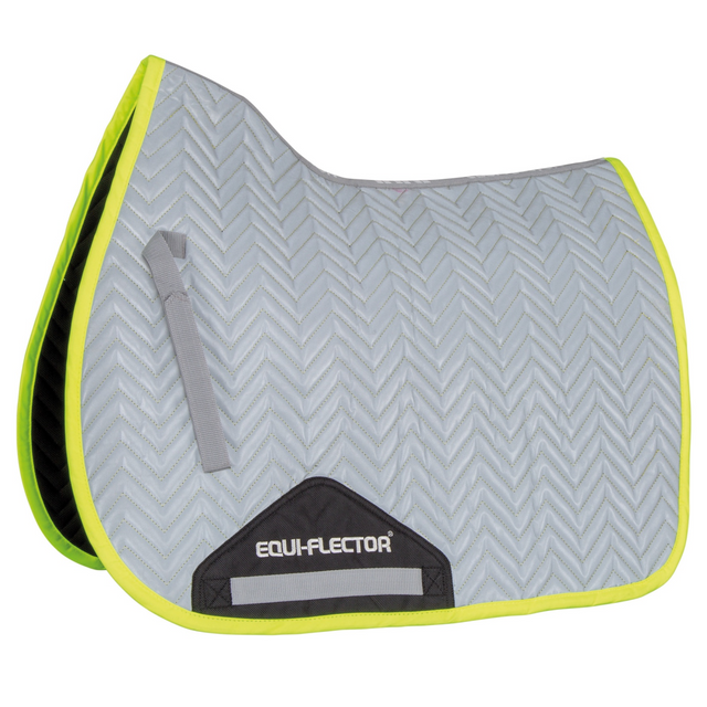 Shires EQUI-FLECTOR Saddlepad #colour_yellow