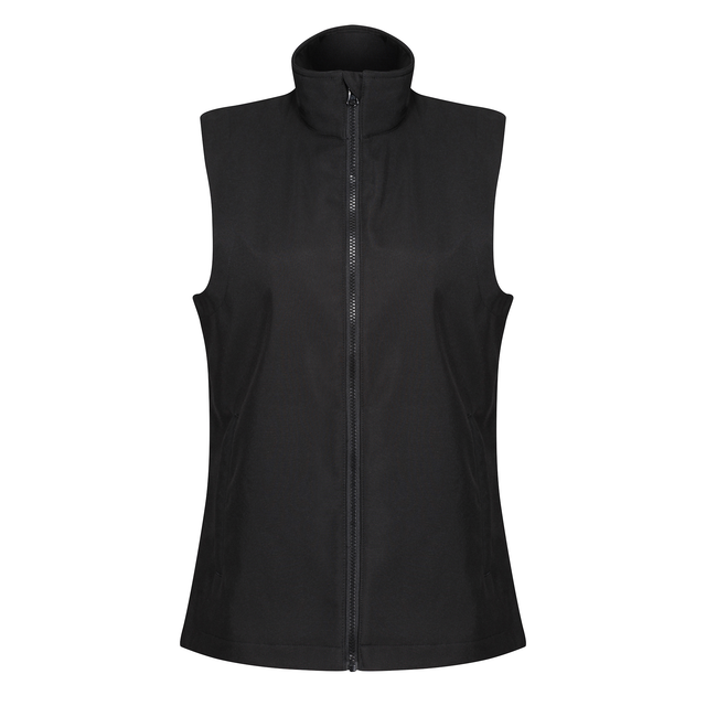 Regatta Professional Womens Ablaze Printable Softshell Bodywarmer #colour_black