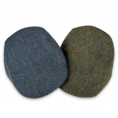 Hoggs of Fife Herringbone Waterproof Tweed Cap