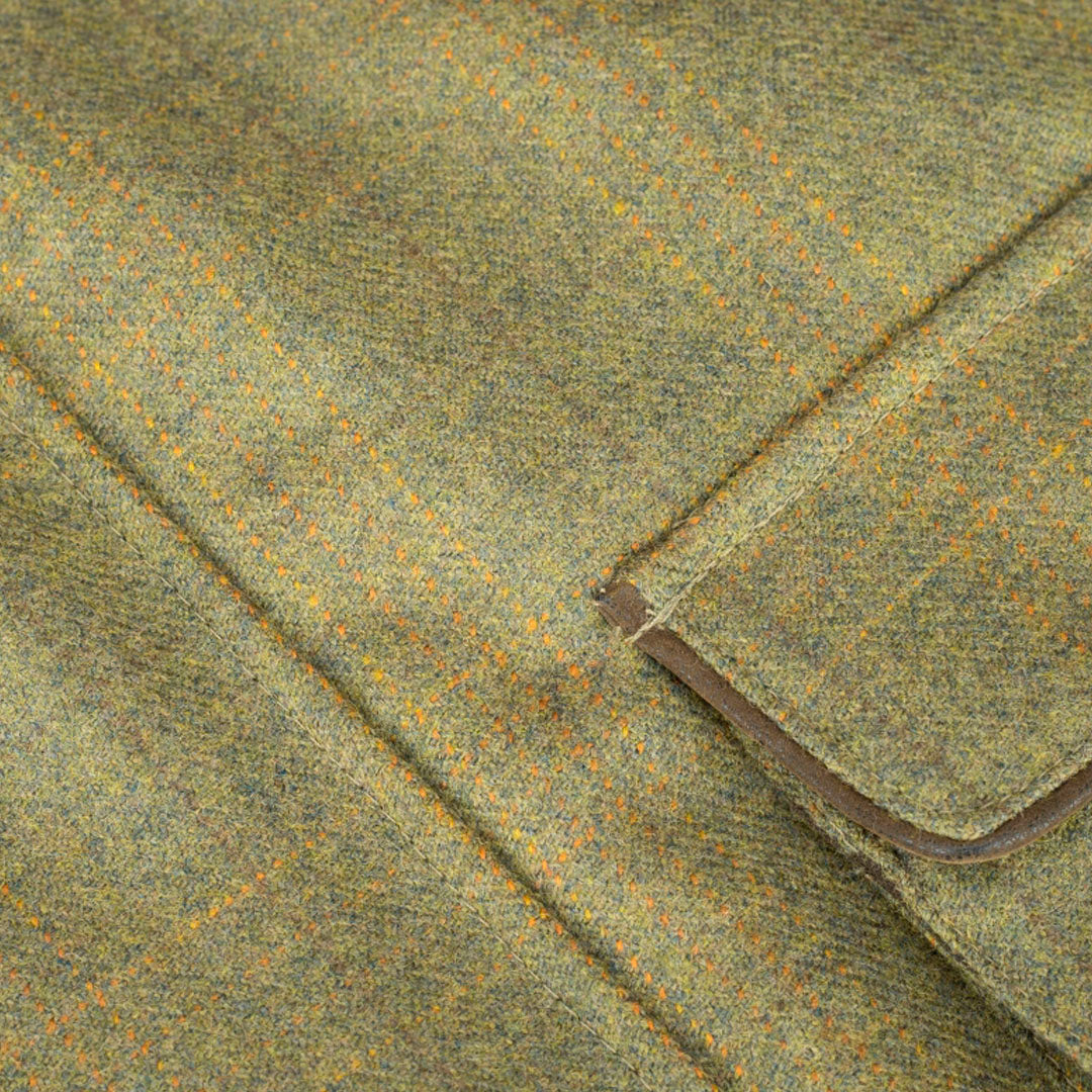Hoggs of Fife Kinloch Men's Technical Tweed Field Coat #colour_autumn-bracken