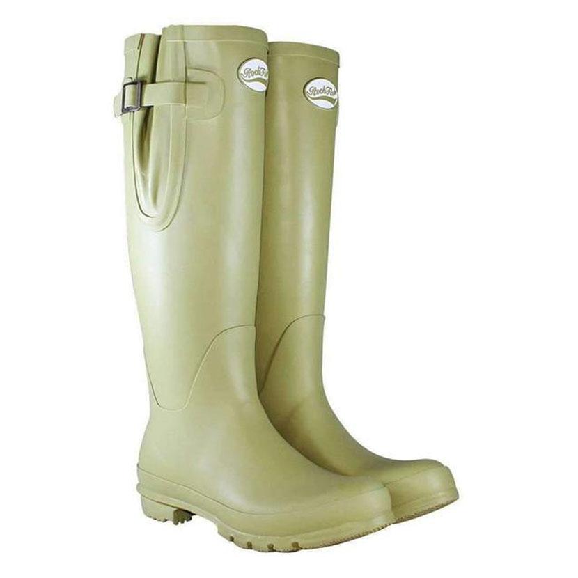 Rockfish Women's Tall Adjustable Matt Wellington Willow UK