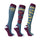 Hy Equestrian Novelty Printed Socks #colour_blue-purple-yellow