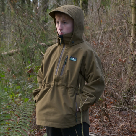 Ridgeline Kid's Monsoon Classic Smock #colour_teak