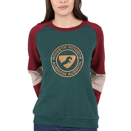 Shires Aubrion Boston Ladies Sweatshirt #colour_dark-green