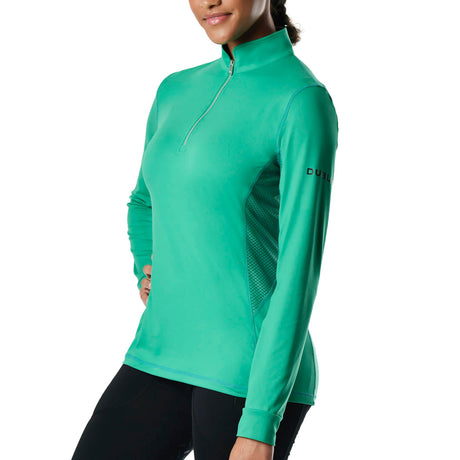 Dublin Kylee Long Sleeve Ladies Technical Shirt #colour_emerald