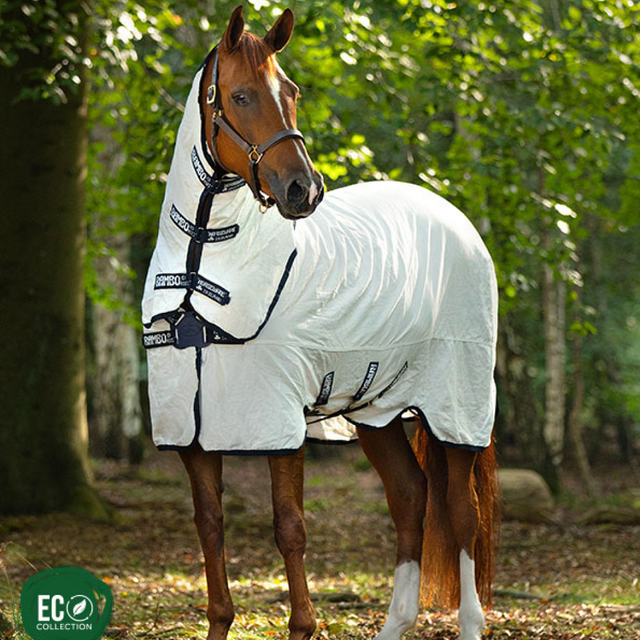 Horseware Ireland Rambo Natura Rug #colour_white-navy