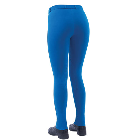 Dublin Supa-Fit Zip Up Knee Patch Ladies Jodhpurs #colour_sea-blue