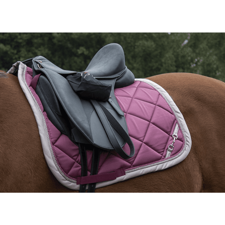 HKM Golden Gate Bit Saddle Cloth #colour_grape