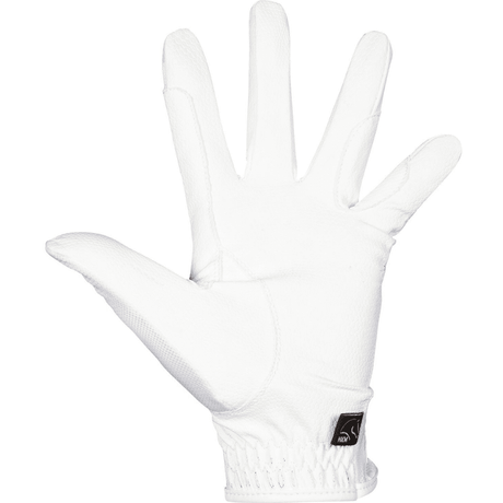 HKM Grip Mesh Riding Gloves #colour_white