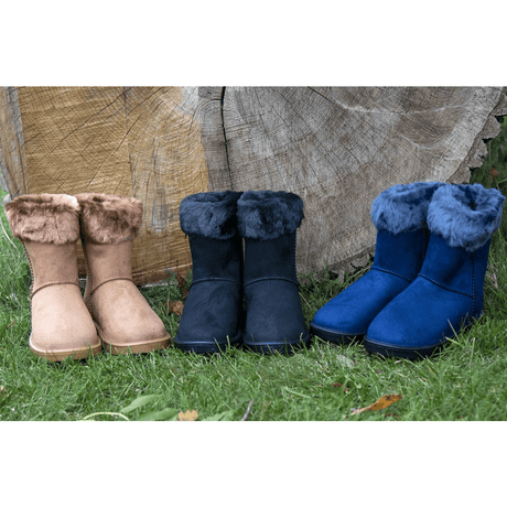 HKM Davos Fur All-Weather Boots #colour_camel-black-deep-blue