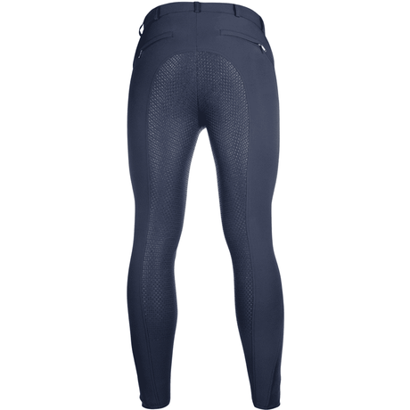 HKM Sportive Silicone Full Seat Men's Riding Breeches #colour_deep-blue