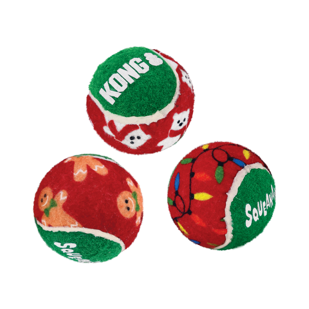 KONG Holiday Squeakair Balls #size_s