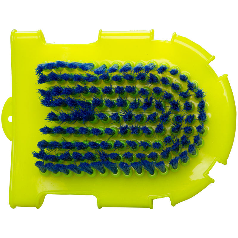 Imperial Riding Grooming Glove With Massage Side #colour_neon-citrus