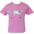 British Country Collection Dancing Unicorn Childs Tee #colour_pink