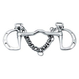 Korsteel Edelstahl Cambridge Mouth Schlitzring-Kimblewick-Gebiss 