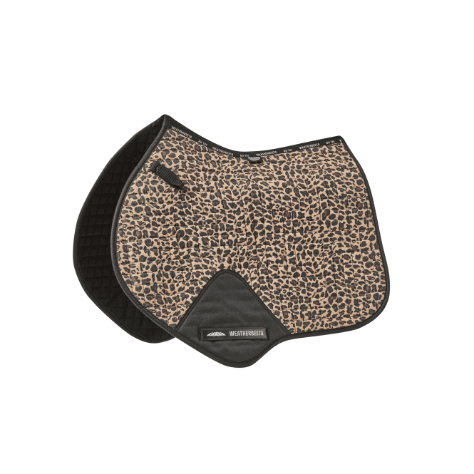WeatherBeeta Prime Leopard Jump Saddle Pad #colour_brown-leopard-print